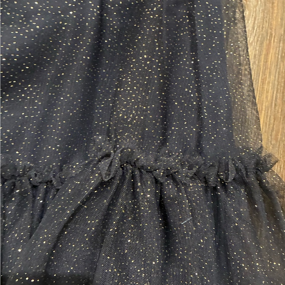 H&M Sparkle Tulle Cold-Shoulder Dress in Navy 2T (2-3Y) girl - Picture 5 of 6